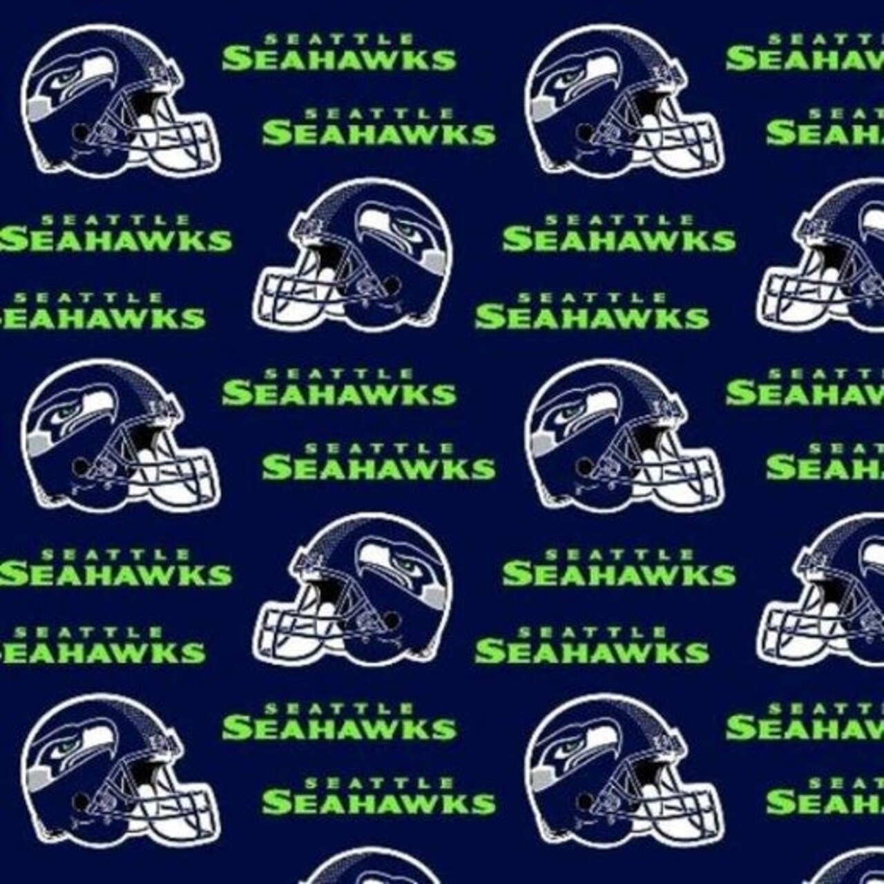 Licensed NFL Seattle Seahawks Cotton 6402-D Fabric by the Yard
